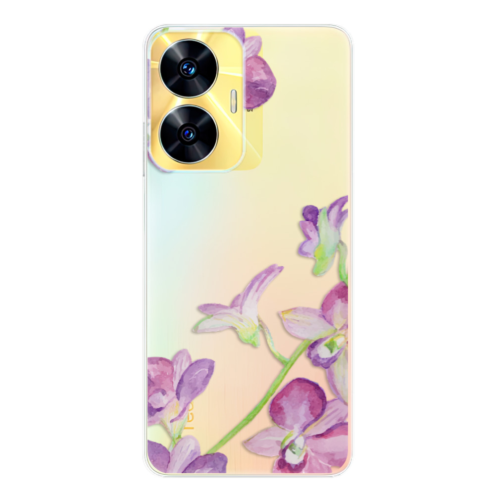 Silikonové odolné pouzdro iSaprio Purple Orchid na mobil Realme C55 (Odolný silikonový kryt, obal, pouzdro iSaprio Purple Orchid na mobilní telefon Realme C55)