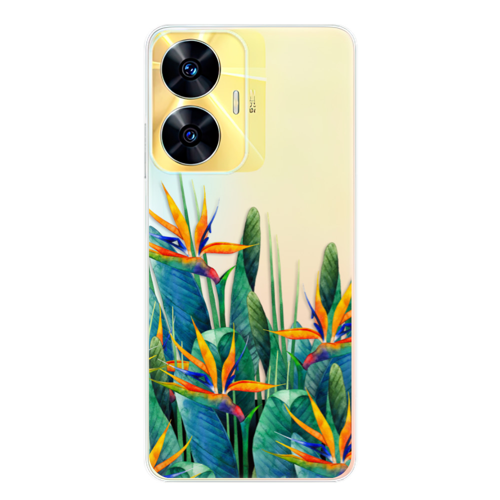 Odolné silikonové pouzdro iSaprio - Exotic Flowers - Realme C55