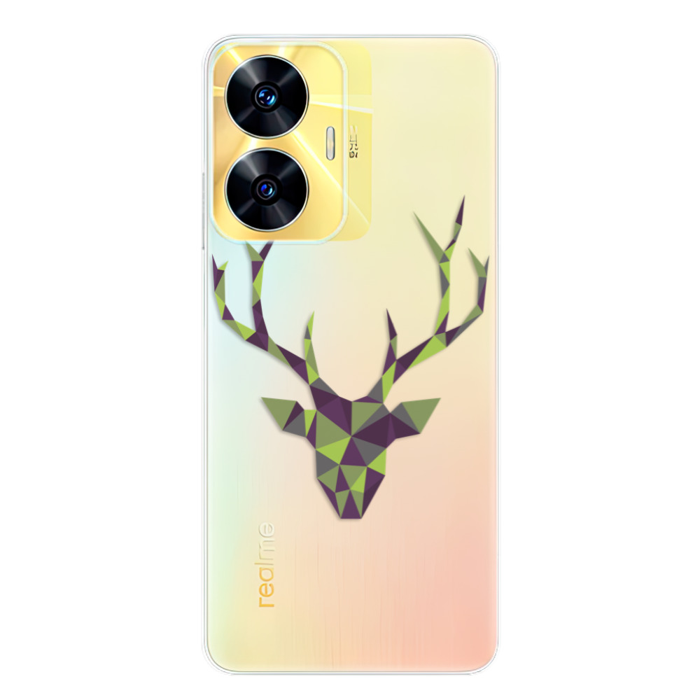 Odolné silikonové pouzdro iSaprio - Deer Green - Realme C55