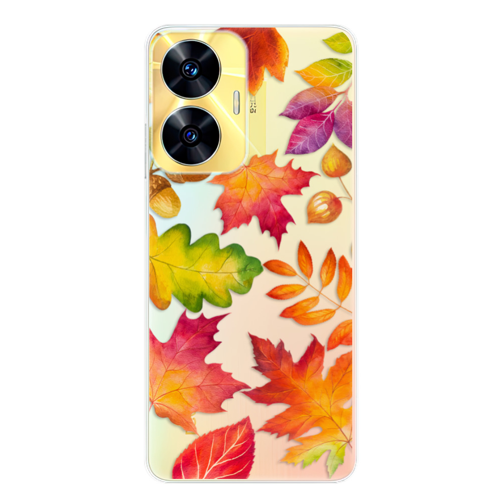 Silikonové odolné pouzdro iSaprio Autumn Leaves 01 na mobil Realme C55 (Odolný silikonový kryt, obal, pouzdro iSaprio Autumn Leaves 01 na mobilní telefon Realme C55)