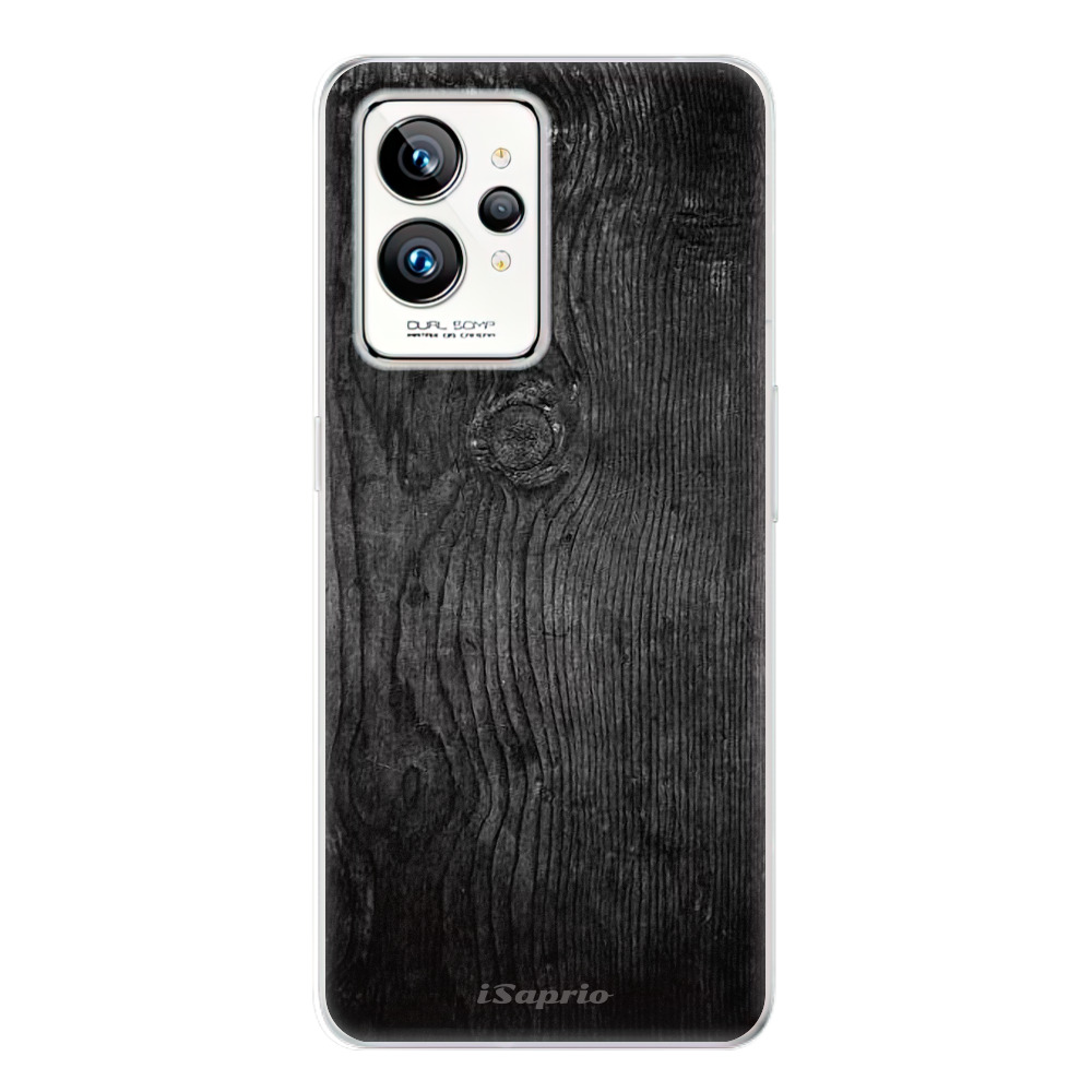 Silikonové odolné pouzdro iSaprio Black Wood 13 na mobil Realme GT 2 Pro (Odolný silikonový kryt, obal, pouzdro iSaprio Black Wood 13 na mobilní telefon Realme GT 2 Pro)