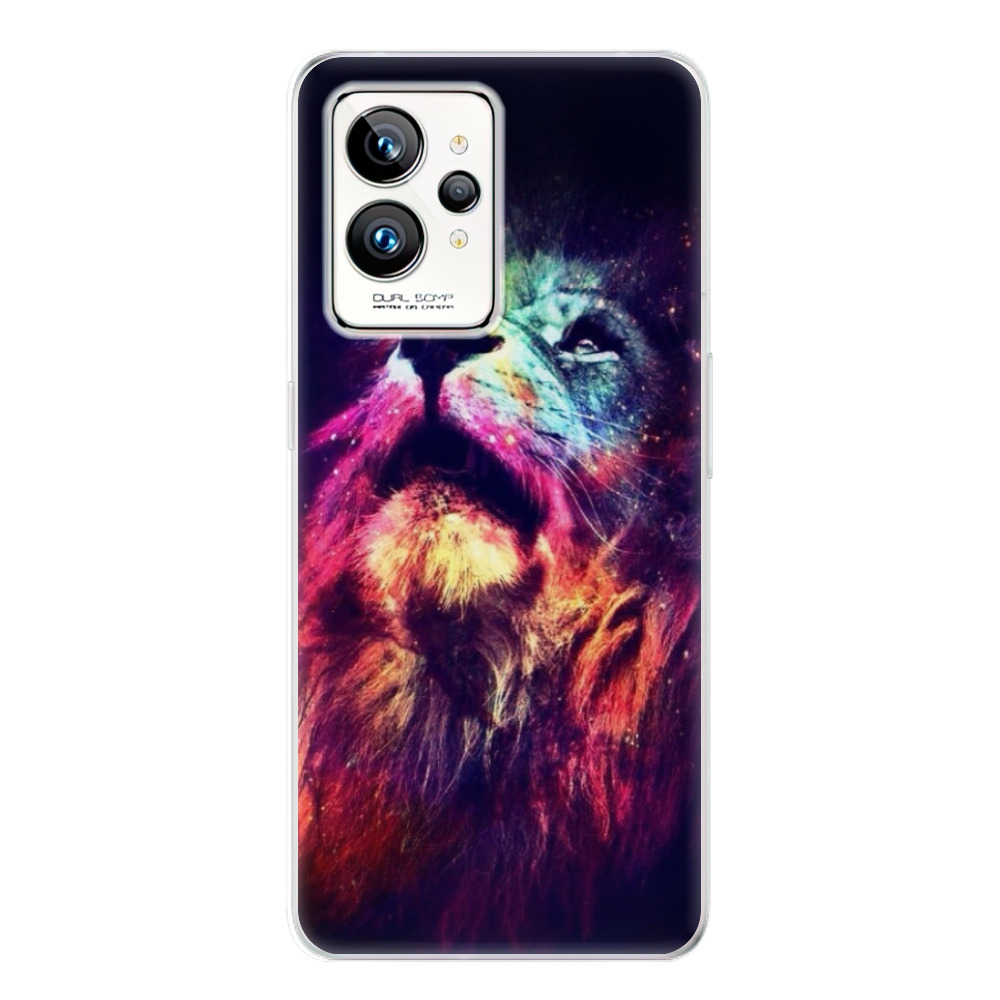Silikonové odolné pouzdro iSaprio Lion in Colors na mobil Realme GT 2 Pro (Odolný silikonový kryt, obal, pouzdro iSaprio Lion in Colors na mobilní telefon Realme GT 2 Pro)