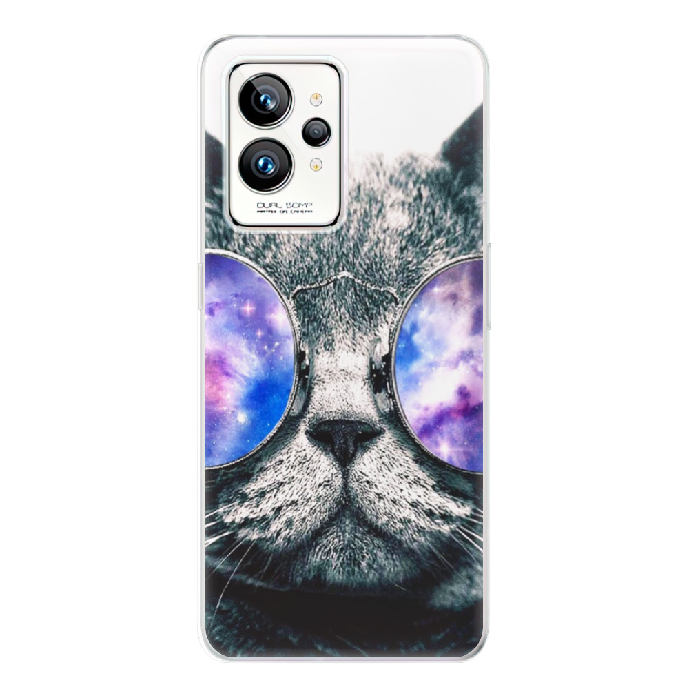Silikonové odolné pouzdro iSaprio Galaxy Cat na mobil Realme GT 2 Pro (Odolný silikonový kryt, obal, pouzdro iSaprio Galaxy Cat na mobilní telefon Realme GT 2 Pro)