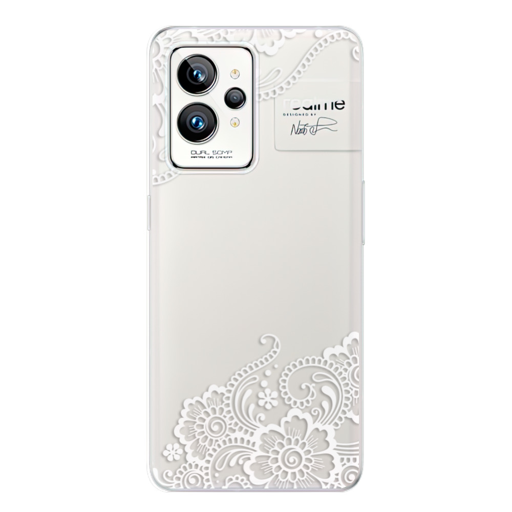 Silikonové odolné pouzdro iSaprio White Lace 02 na mobil Realme GT 2 Pro (Odolný silikonový kryt, obal, pouzdro iSaprio White Lace 02 na mobilní telefon Realme GT 2 Pro)