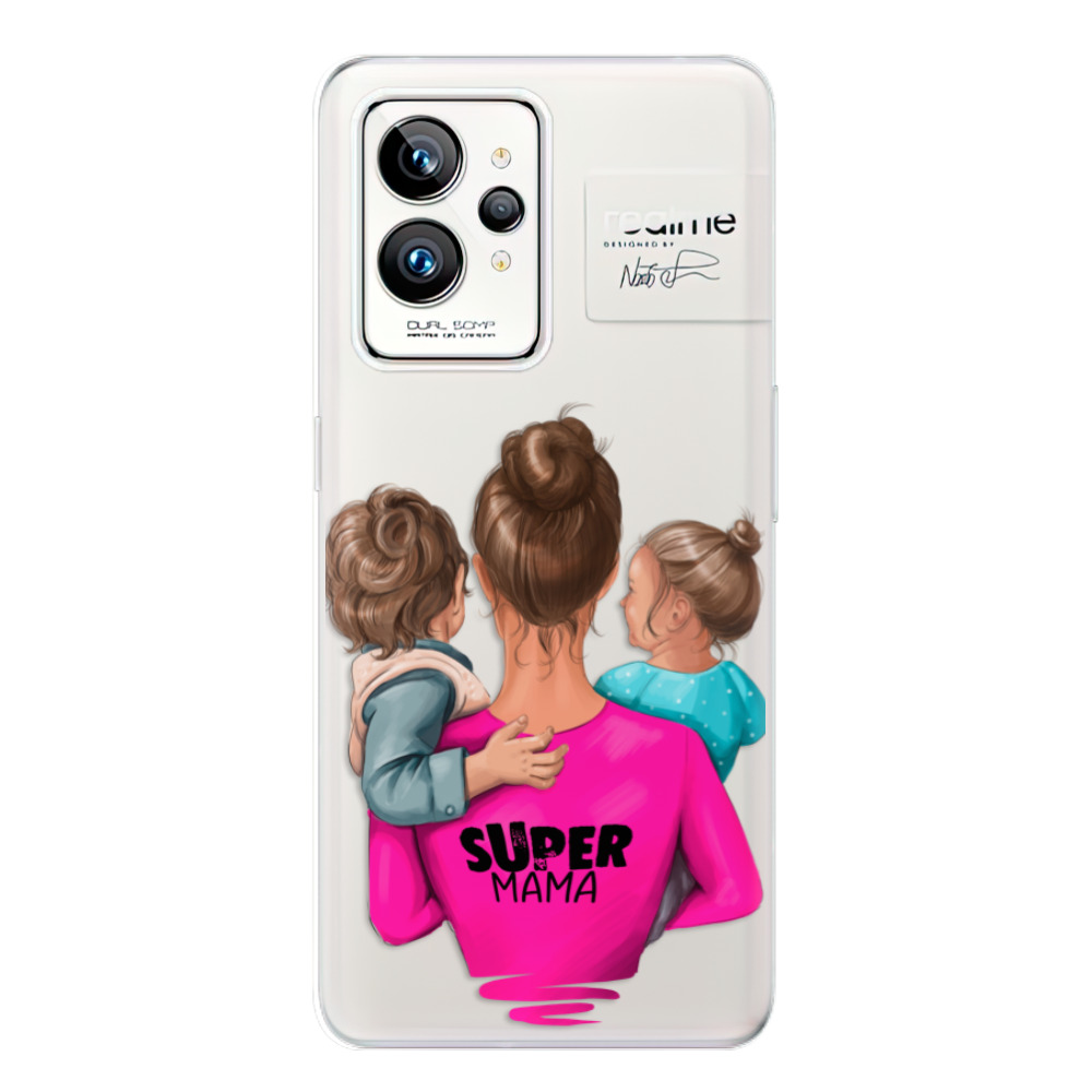 Odolné silikonové pouzdro iSaprio - Super Mama - Boy and Girl - Realme GT 2 Pro