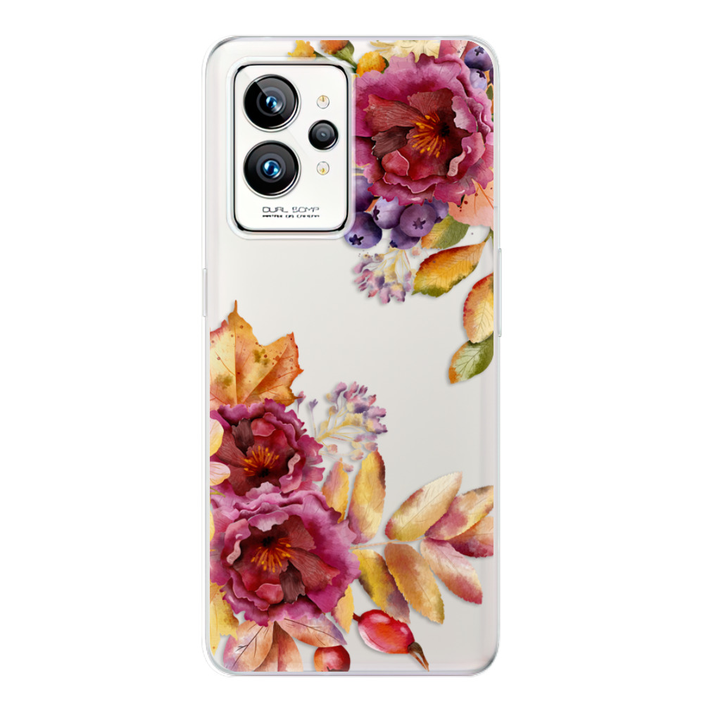 Silikonové odolné pouzdro iSaprio Fall Flowers na mobil Realme GT 2 Pro (Odolný silikonový kryt, obal, pouzdro iSaprio Fall Flowers na mobilní telefon Realme GT 2 Pro)