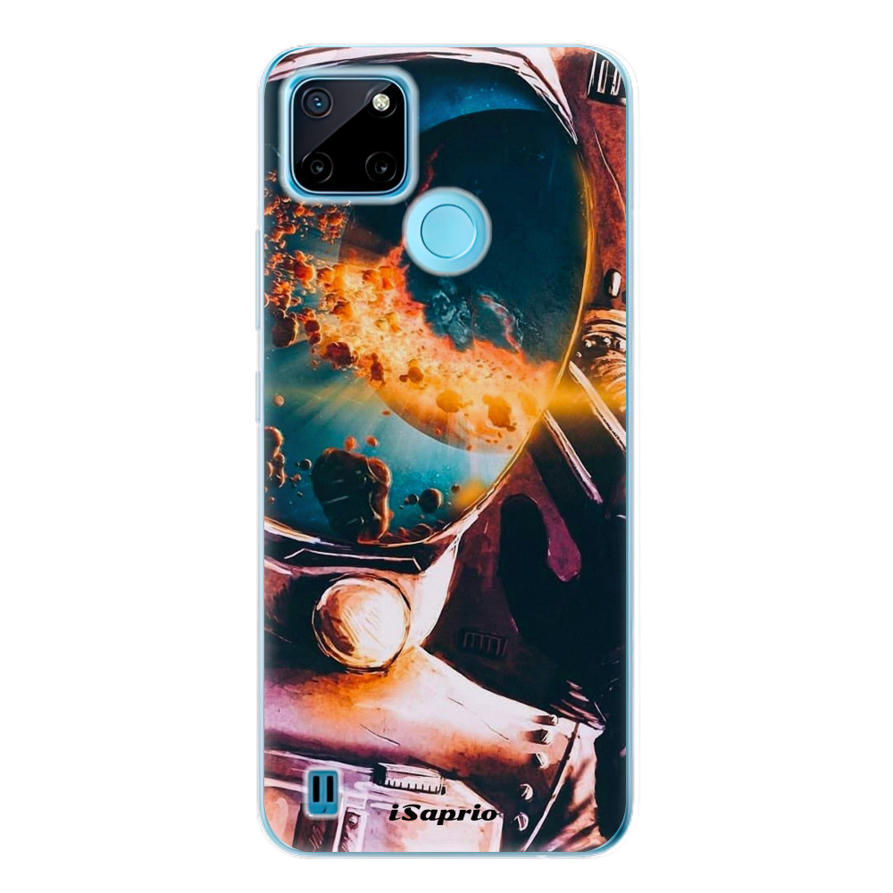 Silikonové odolné pouzdro iSaprio Astronaut 01 na mobil Realme C21Y / C25Y (Odolný silikonový kryt, obal, pouzdro iSaprio Astronaut 01 na mobilní telefon Realme C21Y / C25Y)