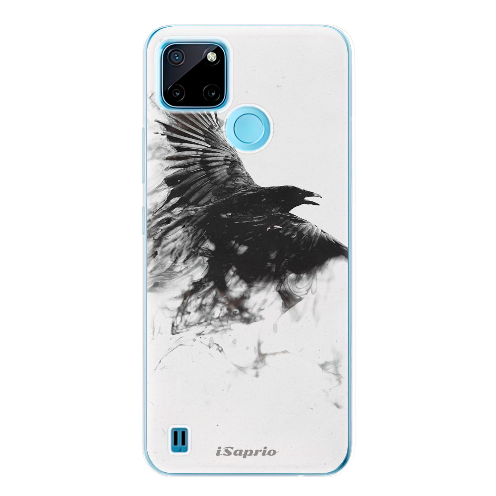 Silikonové odolné pouzdro iSaprio Dark Bird 01 na mobil Realme C21Y / C25Y (Odolný silikonový kryt, obal, pouzdro iSaprio Dark Bird 01 na mobilní telefon Realme C21Y / C25Y)