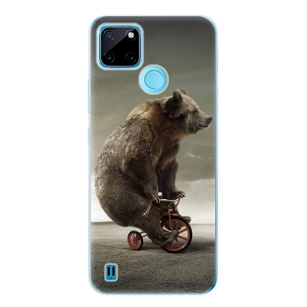 Silikonové odolné pouzdro iSaprio Bear 01 na mobil Realme C21Y / C25Y (Odolný silikonový kryt, obal, pouzdro iSaprio Bear 01 na mobilní telefon Realme C21Y / C25Y)