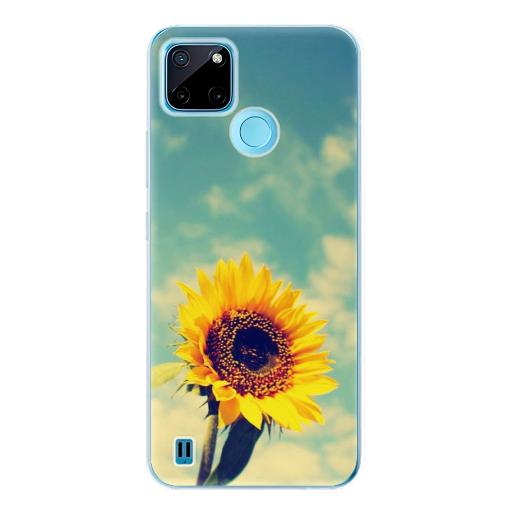 Silikonové odolné pouzdro iSaprio Sunflower 01 na mobil Realme C21Y / C25Y (Odolný silikonový kryt, obal, pouzdro iSaprio Sunflower 01 na mobilní telefon Realme C21Y / C25Y)