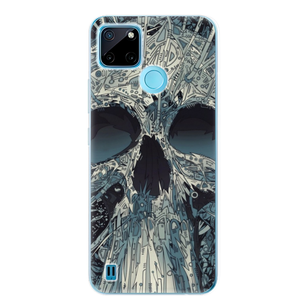 Silikonové odolné pouzdro iSaprio Abstract Skull na mobil Realme C21Y / C25Y (Odolný silikonový kryt, obal, pouzdro iSaprio Abstract Skull na mobilní telefon Realme C21Y / C25Y)
