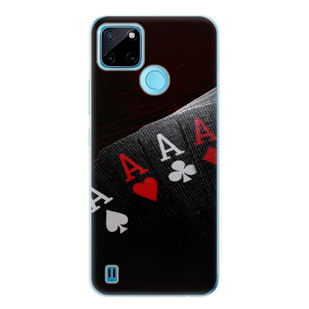 Silikonové odolné pouzdro iSaprio Poker na mobil Realme C21Y / C25Y (Odolný silikonový kryt, obal, pouzdro iSaprio Poker na mobilní telefon Realme C21Y / C25Y)