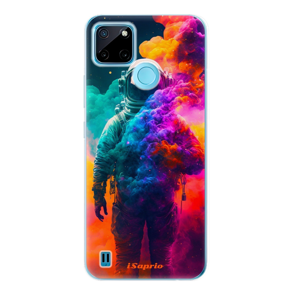 Silikonové odolné pouzdro iSaprio Astronaut in Colors na mobil Realme C21Y / C25Y (Odolný silikonový kryt, obal, pouzdro iSaprio Astronaut in Colors na mobilní telefon Realme C21Y / C25Y)