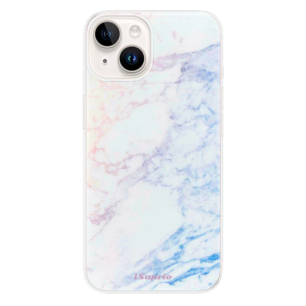 Odolné silikonové pouzdro iSaprio - Raibow Marble 10 - iPhone 15