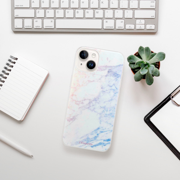 Silikonové pouzdro iSaprio - Apple iPhone 15 - Raibow Marble 10
