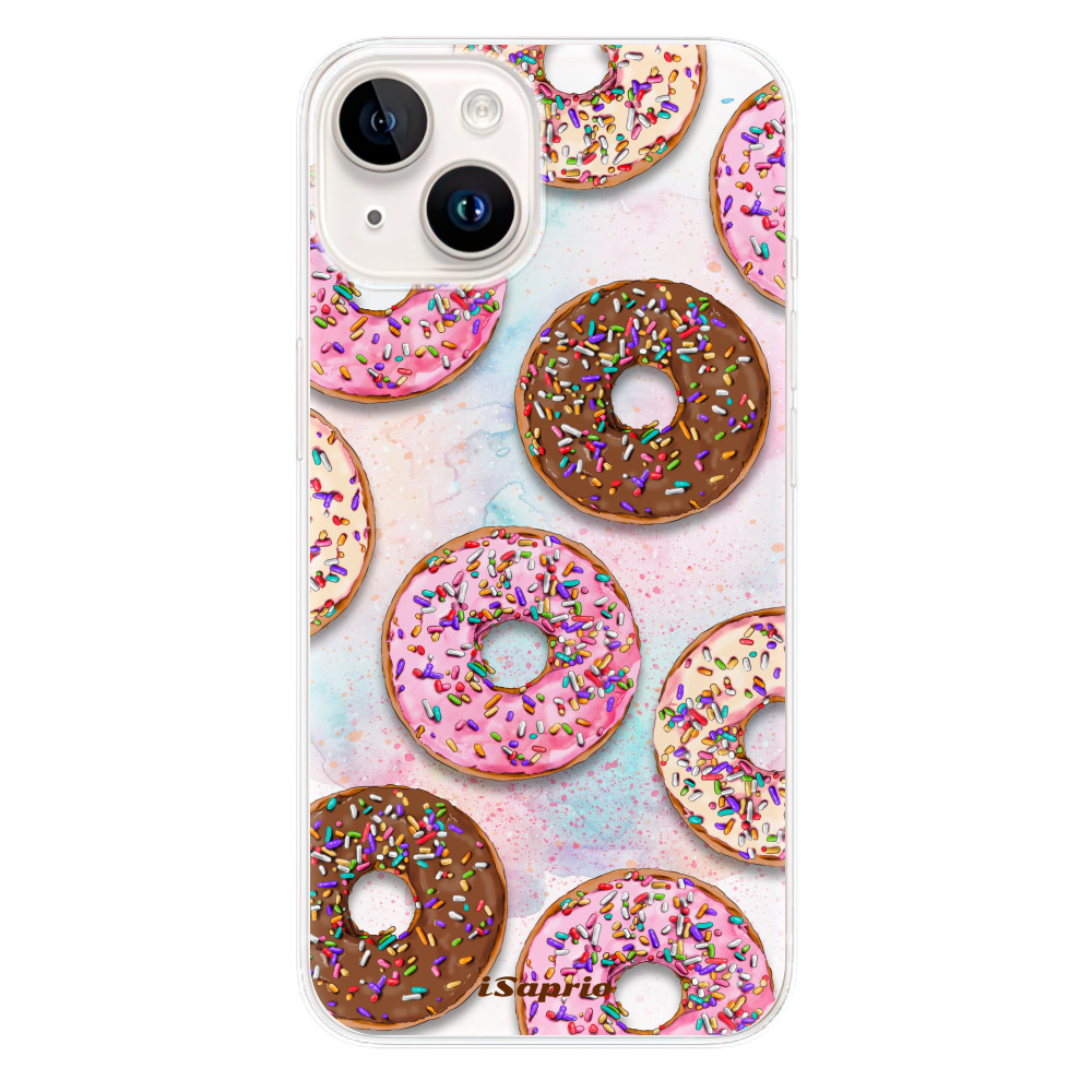 Silikonové odolné pouzdro iSaprio Donuts 11 na mobil Apple iPhone 15 (Odolný silikonový kryt, obal, pouzdro iSaprio Donuts 11 na mobilní telefon Apple iPhone 15)