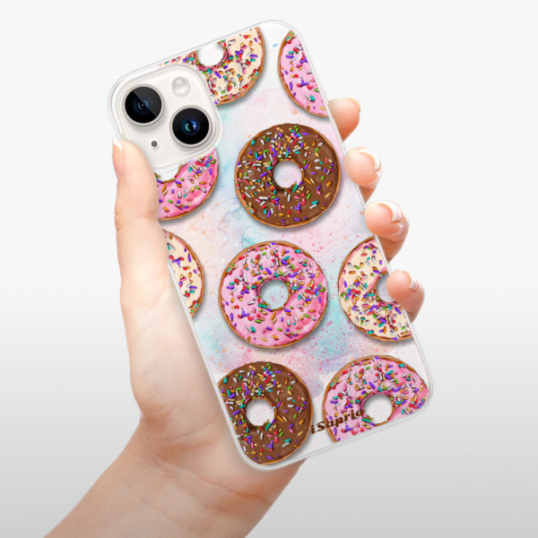 Silikonové pouzdro iSaprio - Apple iPhone 15 - Donuts 11