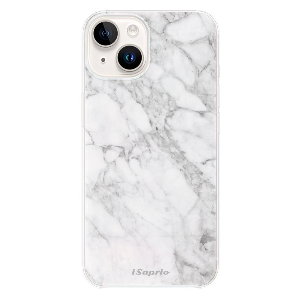 Silikonové odolné pouzdro iSaprio SilverMarble 14 na mobil Apple iPhone 15 (Odolný silikonový kryt, obal, pouzdro iSaprio SilverMarble 14 na mobilní telefon Apple iPhone 15)