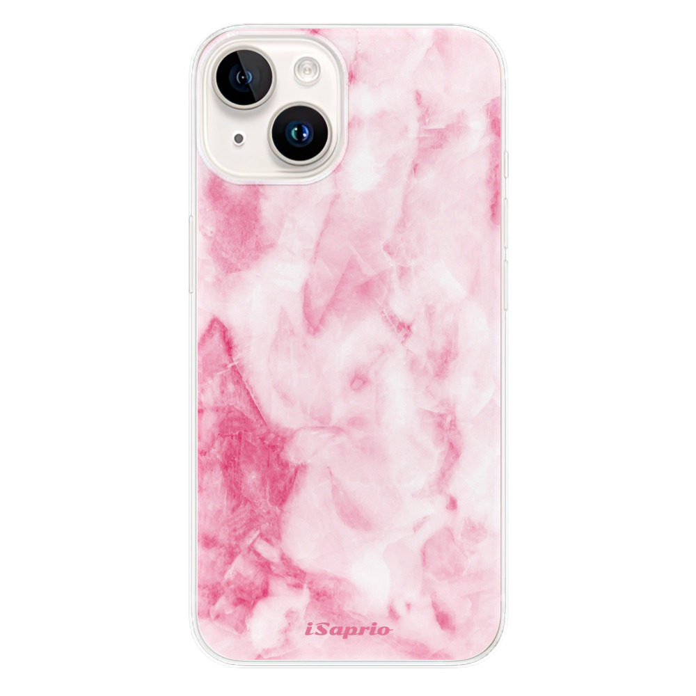 Odolné silikonové pouzdro iSaprio - RoseMarble 16 - iPhone 15