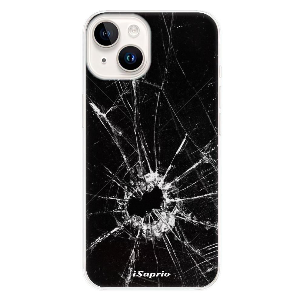 Silikonové odolné pouzdro iSaprio Broken Glass 10 na mobil Apple iPhone 15 (Odolný silikonový kryt, obal, pouzdro iSaprio Broken Glass 10 na mobilní telefon Apple iPhone 15)