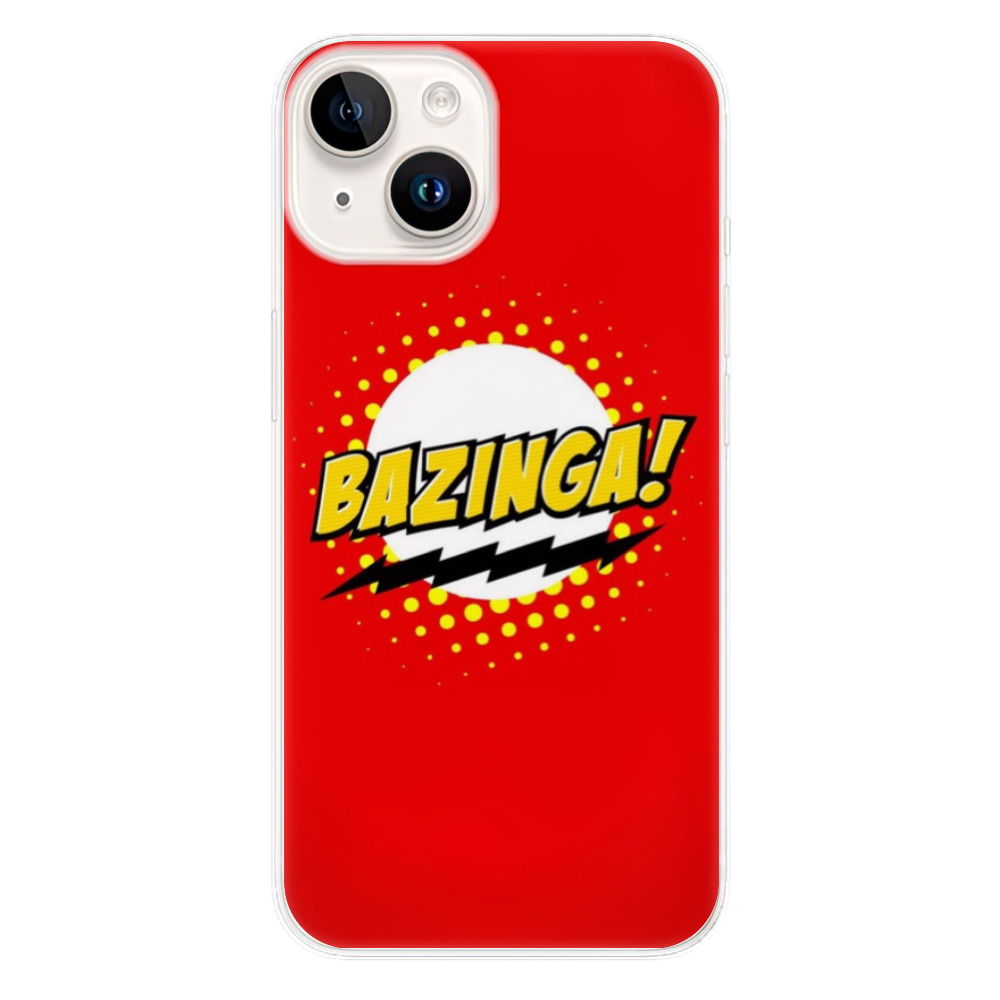 Silikonové odolné pouzdro iSaprio Bazinga 01 na mobil Apple iPhone 15 (Odolný silikonový kryt, obal, pouzdro iSaprio Bazinga 01 na mobilní telefon Apple iPhone 15)