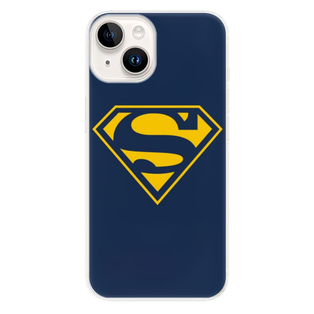 Silikonové odolné pouzdro iSaprio Superman 03 na mobil Apple iPhone 15 (Odolný silikonový kryt, obal, pouzdro iSaprio Superman 03 na mobilní telefon Apple iPhone 15)