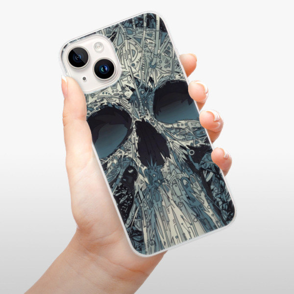 Silikonové pouzdro iSaprio - Apple iPhone 15 - Abstract Skull