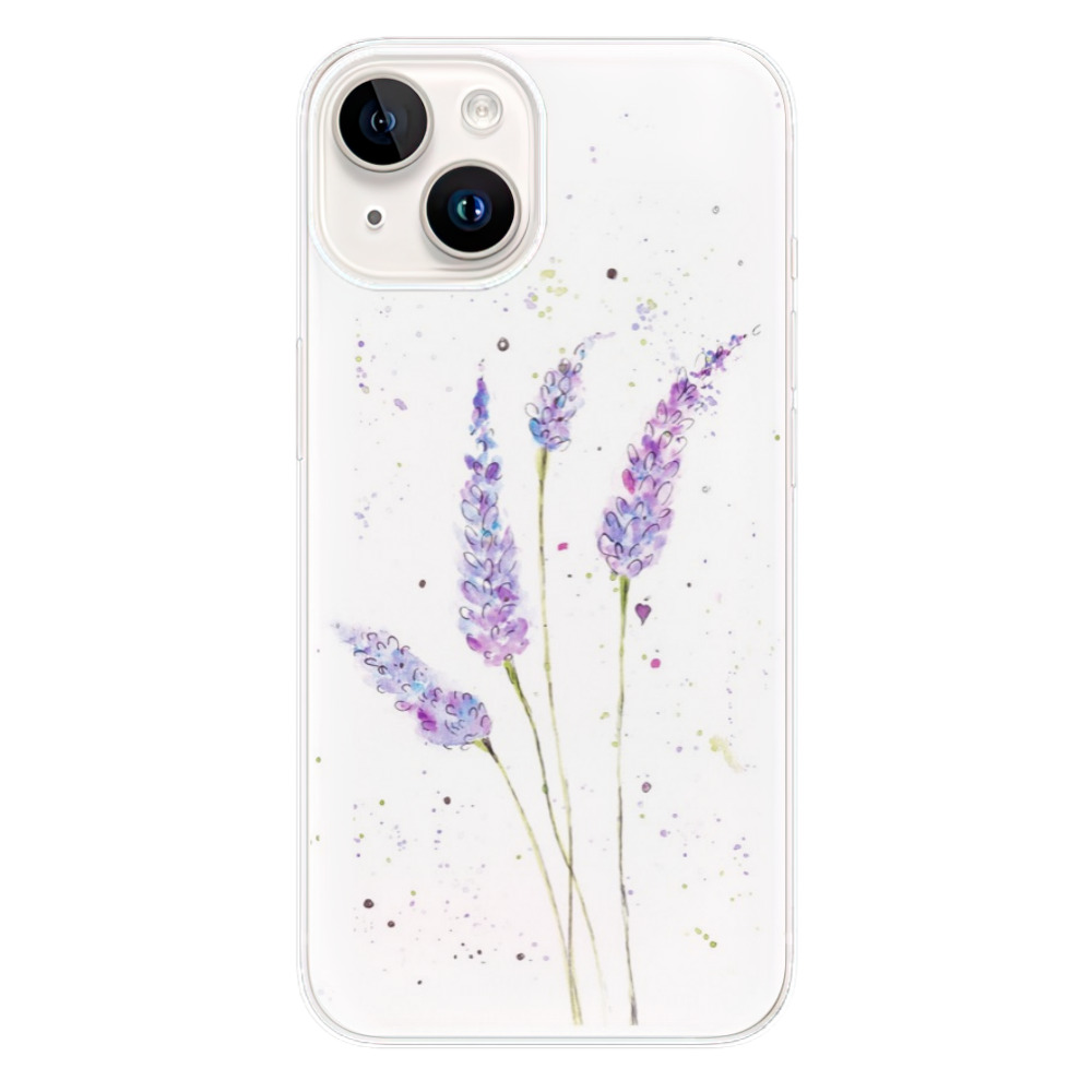 Silikonové odolné pouzdro iSaprio Lavender na mobil Apple iPhone 15 (Odolný silikonový kryt, obal, pouzdro iSaprio Lavender na mobilní telefon Apple iPhone 15)