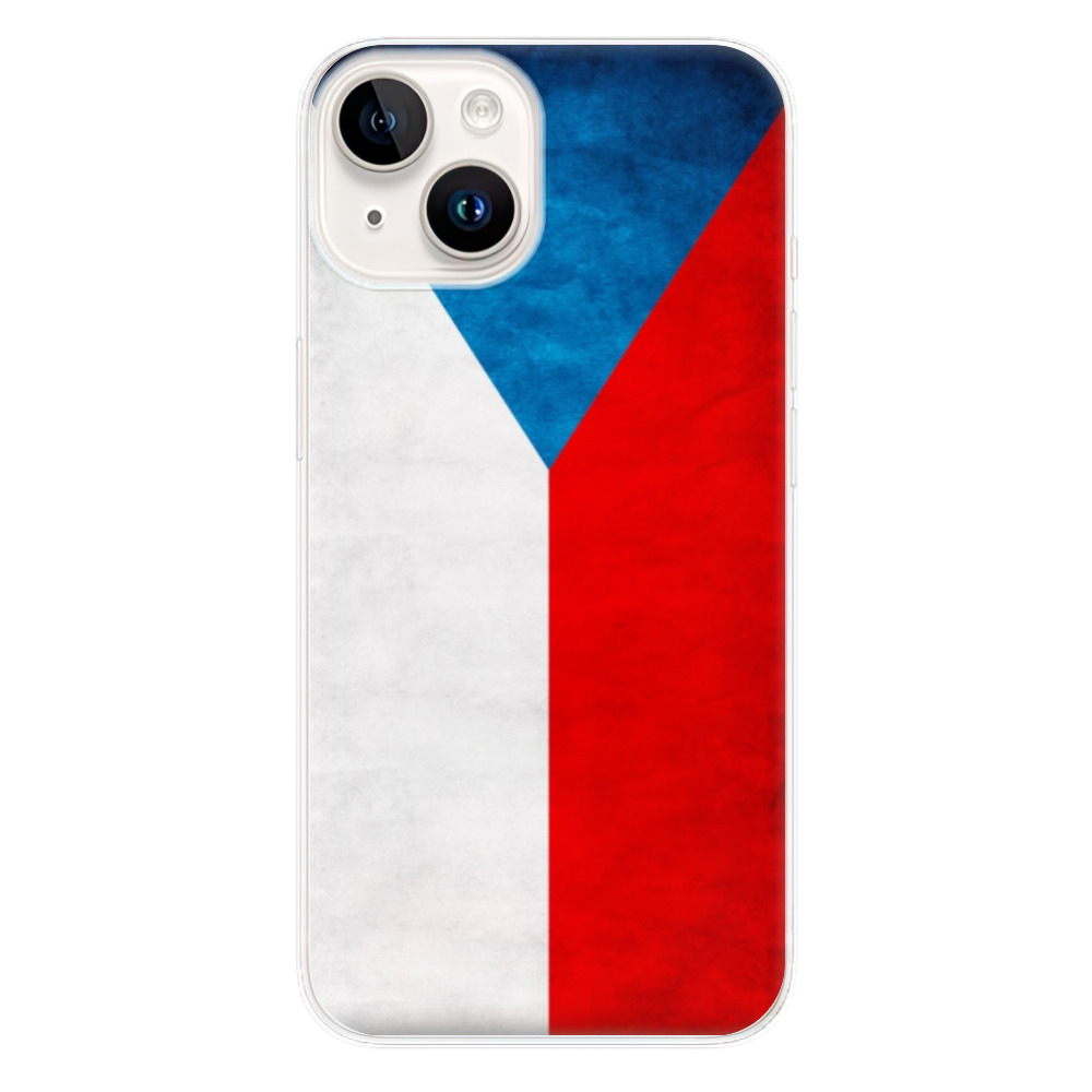 Silikonové odolné pouzdro iSaprio Czech Flag na mobil Apple iPhone 15 (Odolný silikonový kryt, obal, pouzdro iSaprio Czech Flag na mobilní telefon Apple iPhone 15)