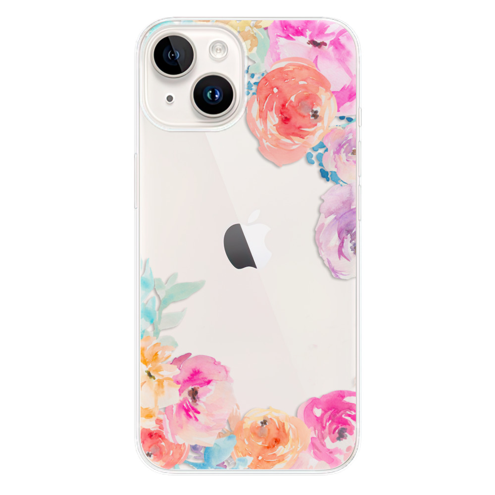 Odolné silikonové pouzdro iSaprio - Flower Brush - iPhone 15