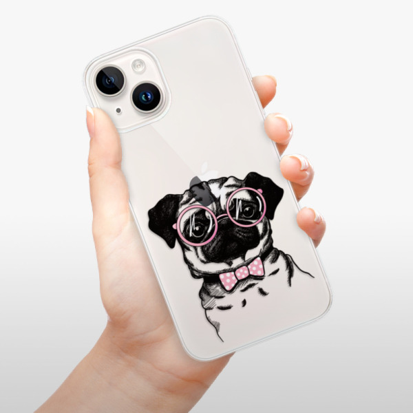 Silikonové pouzdro iSaprio - Apple iPhone 15 - The Pug