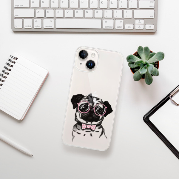 Silikonové pouzdro iSaprio - Apple iPhone 15 - The Pug