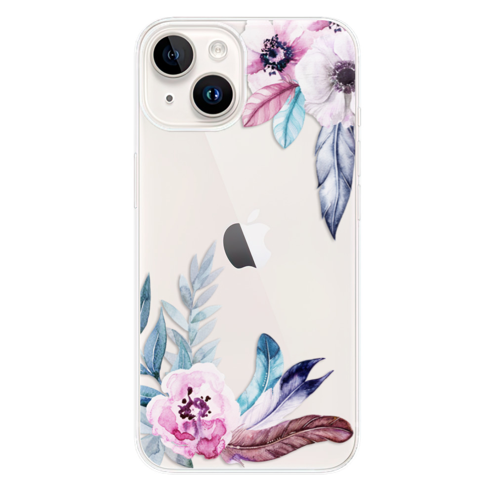 Silikonové odolné pouzdro iSaprio Flower Pattern 04 na mobil Apple iPhone 15 (Odolný silikonový kryt, obal, pouzdro iSaprio Flower Pattern 04 na mobilní telefon Apple iPhone 15)