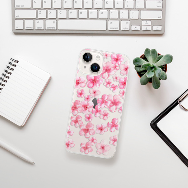 Silikonové pouzdro iSaprio - Apple iPhone 15 - Flower Pattern 05