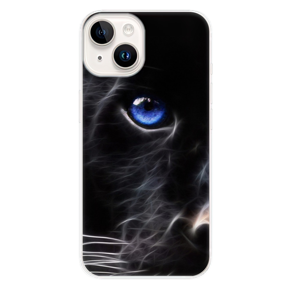 Silikonové odolné pouzdro iSaprio Black Puma na mobil Apple iPhone 15 (Odolný silikonový kryt, obal, pouzdro iSaprio Black Puma na mobilní telefon Apple iPhone 15)