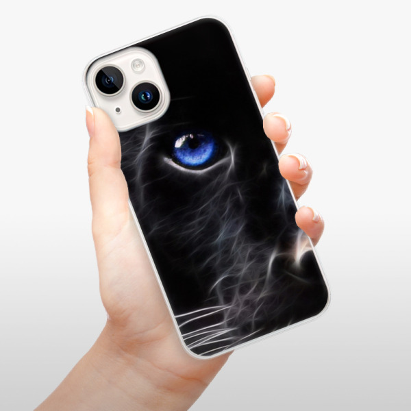 Silikonové pouzdro iSaprio - Apple iPhone 15 - Black Puma