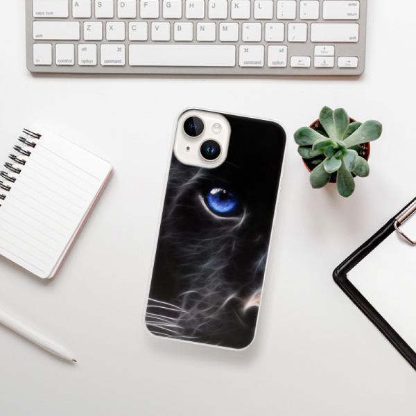 Silikonové pouzdro iSaprio - Apple iPhone 15 - Black Puma