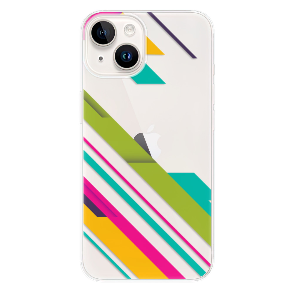 Odolné silikonové pouzdro iSaprio - Color Stripes 03 - iPhone 15