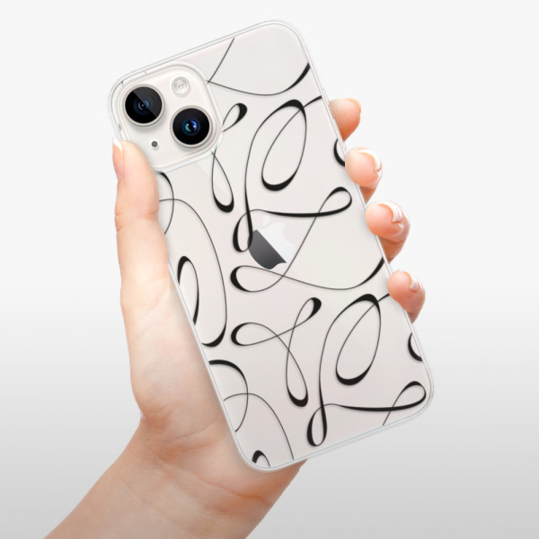 Silikonové pouzdro iSaprio - Apple iPhone 15 - Fancy black