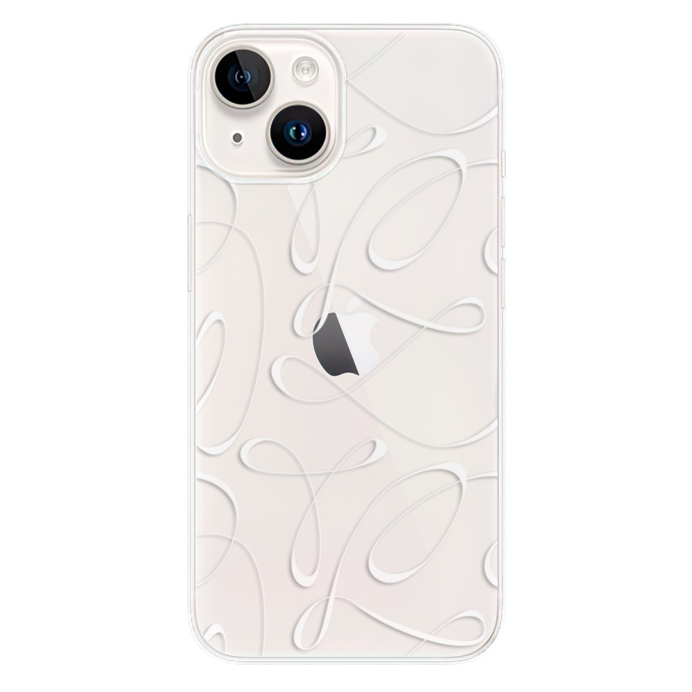 Silikonové odolné pouzdro iSaprio Fancy - white na mobil Apple iPhone 15 (Odolný silikonový kryt, obal, pouzdro iSaprio Fancy - white na mobilní telefon Apple iPhone 15)