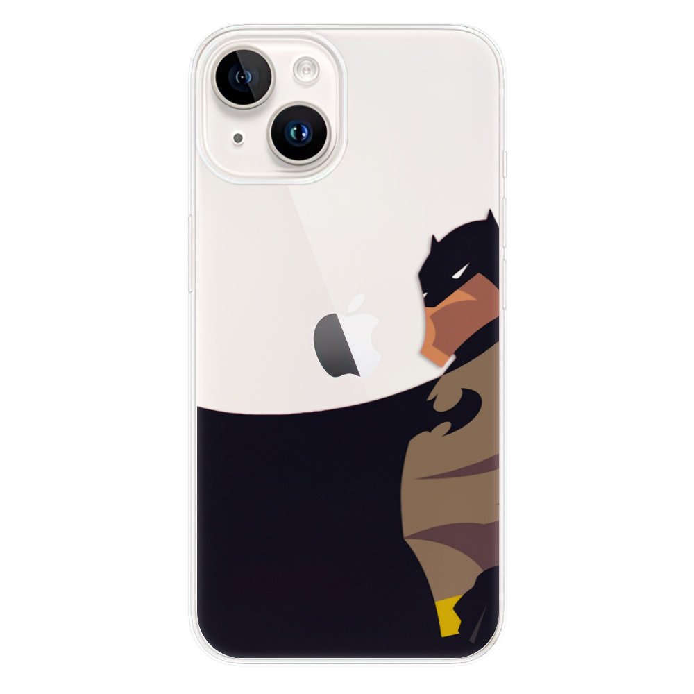 Silikonové odolné pouzdro iSaprio BaT Comics na mobil Apple iPhone 15 (Odolný silikonový kryt, obal, pouzdro iSaprio BaT Comics na mobilní telefon Apple iPhone 15)