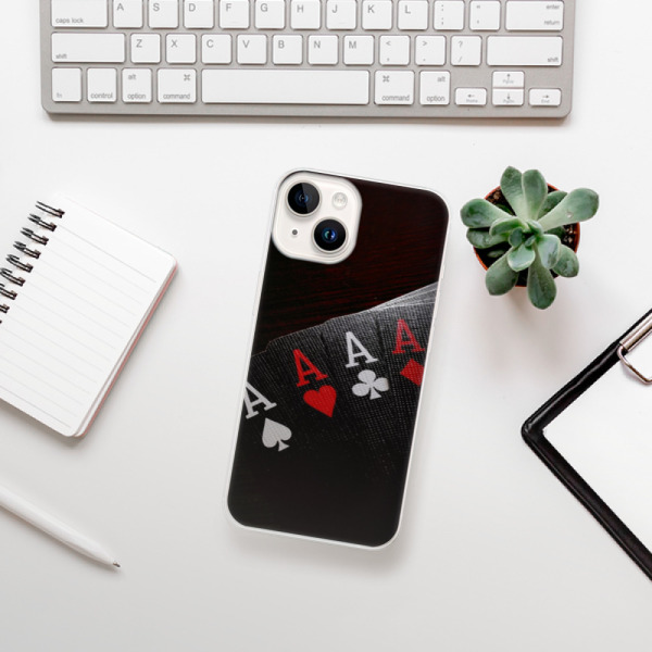 Silikonové pouzdro iSaprio - Apple iPhone 15 - Poker