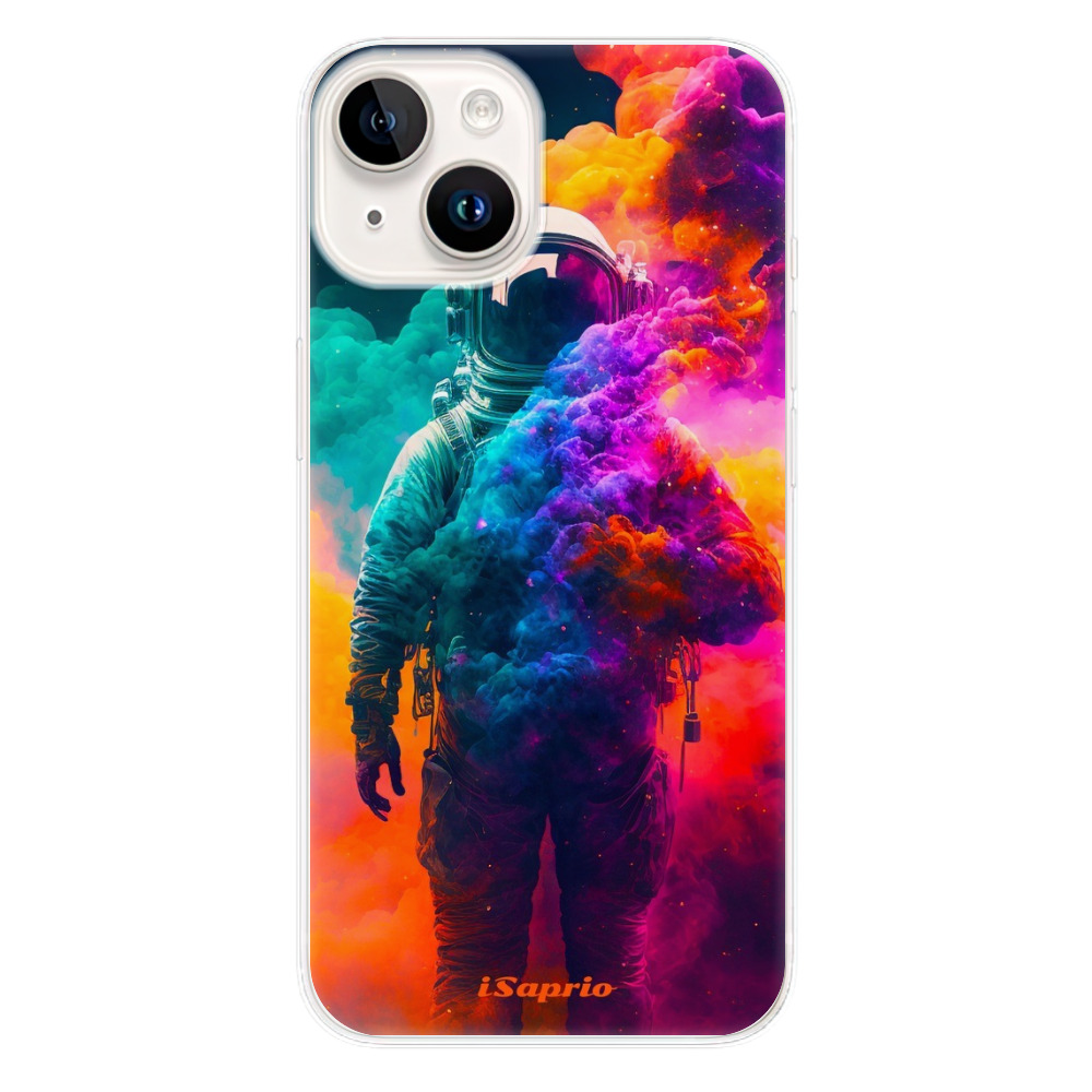 Silikonové odolné pouzdro iSaprio Astronaut in Colors na mobil Apple iPhone 15 (Odolný silikonový kryt, obal, pouzdro iSaprio Astronaut in Colors na mobilní telefon Apple iPhone 15)