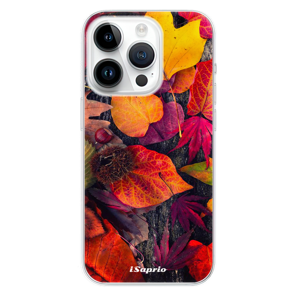 Odolné silikonové pouzdro iSaprio - Autumn Leaves 03 - iPhone 15 Pro
