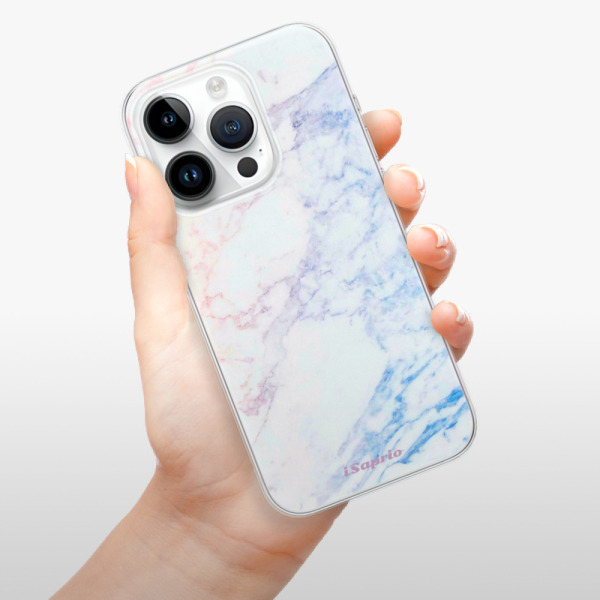 Silikonové pouzdro iSaprio - Apple iPhone 15 Pro - Raibow Marble 10
