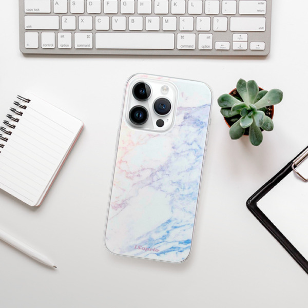 Silikonové pouzdro iSaprio - Apple iPhone 15 Pro - Raibow Marble 10