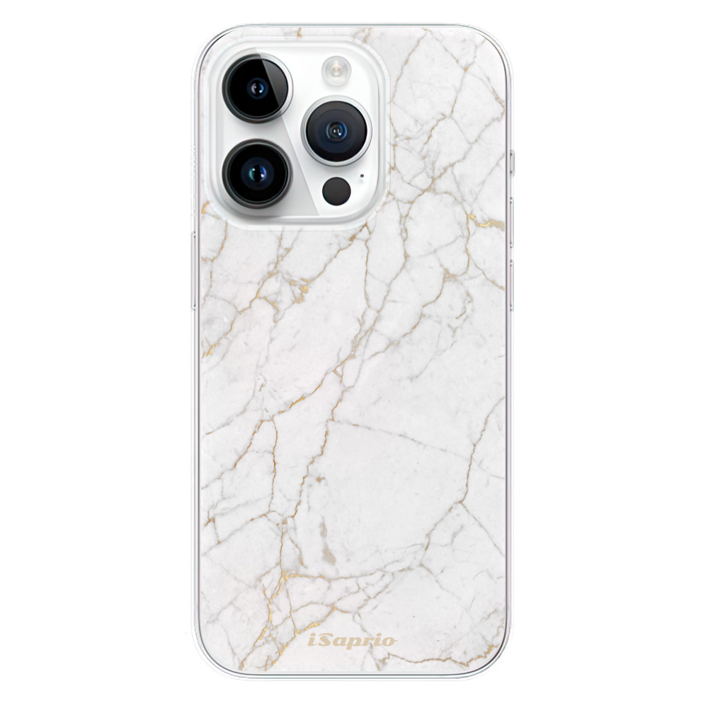 Odolné silikonové pouzdro iSaprio - GoldMarble 13 - iPhone 15 Pro