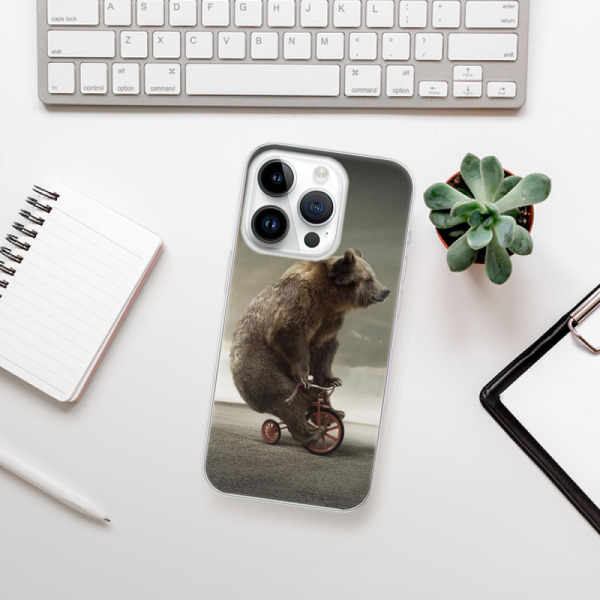 Silikonové pouzdro iSaprio - Apple iPhone 15 Pro - Bear 01