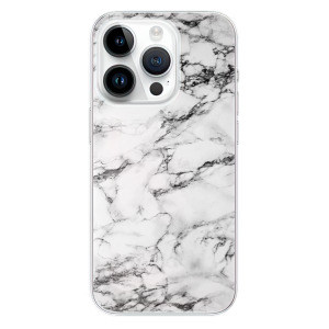 Silikonové pouzdro iSaprio - Apple iPhone 15 Pro - White Marble 01