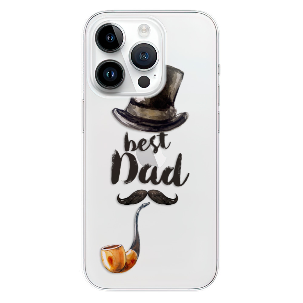 Odolné silikonové pouzdro iSaprio - Best Dad - iPhone 15 Pro